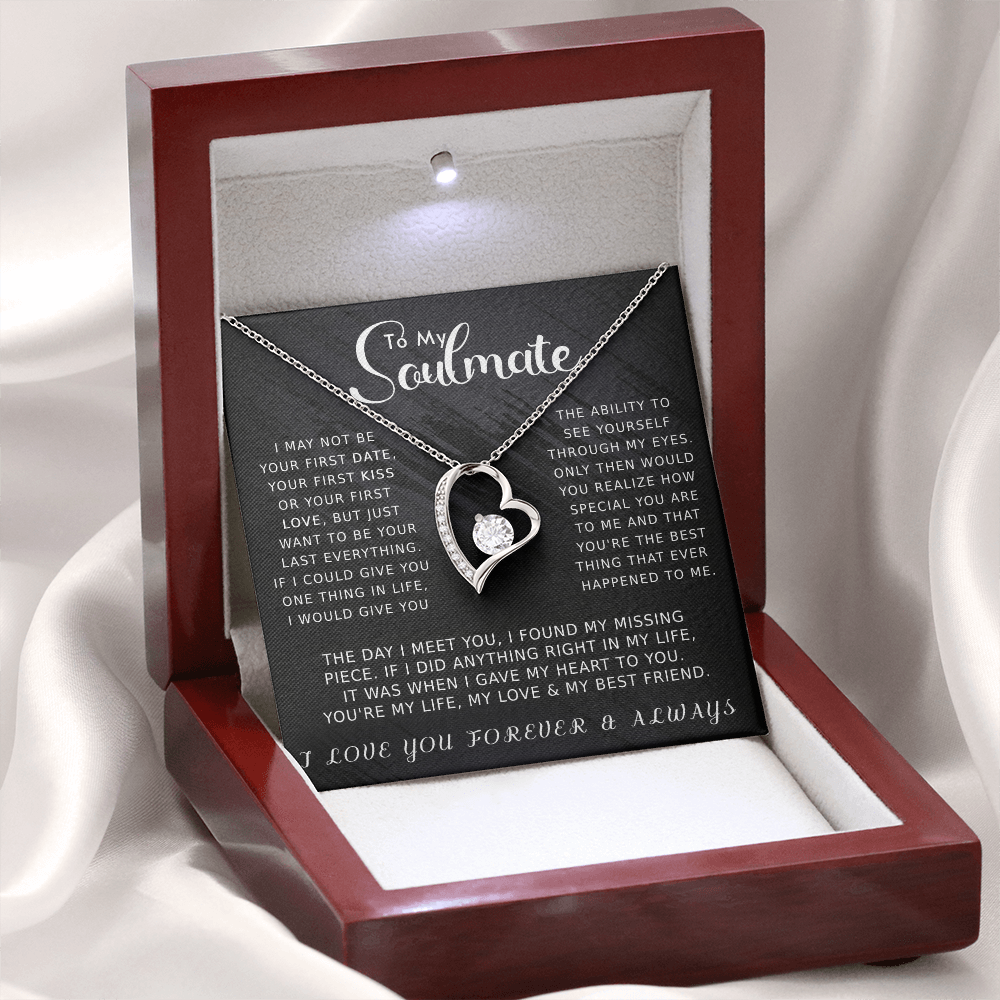 To My Soulmate Forever Love Necklace