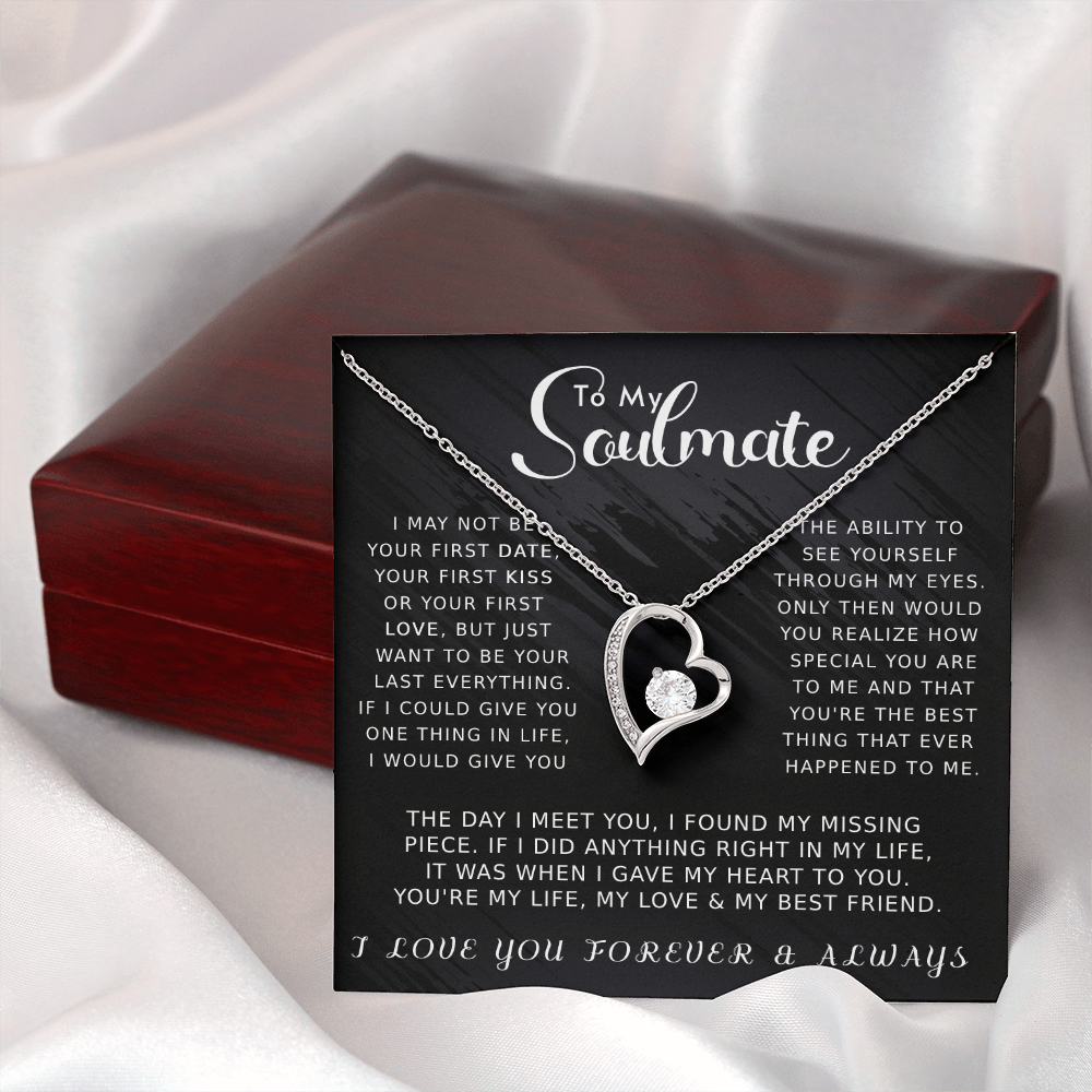 To My Soulmate Forever Love Necklace