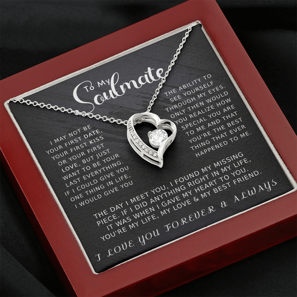 To My Soulmate Forever Love Necklace