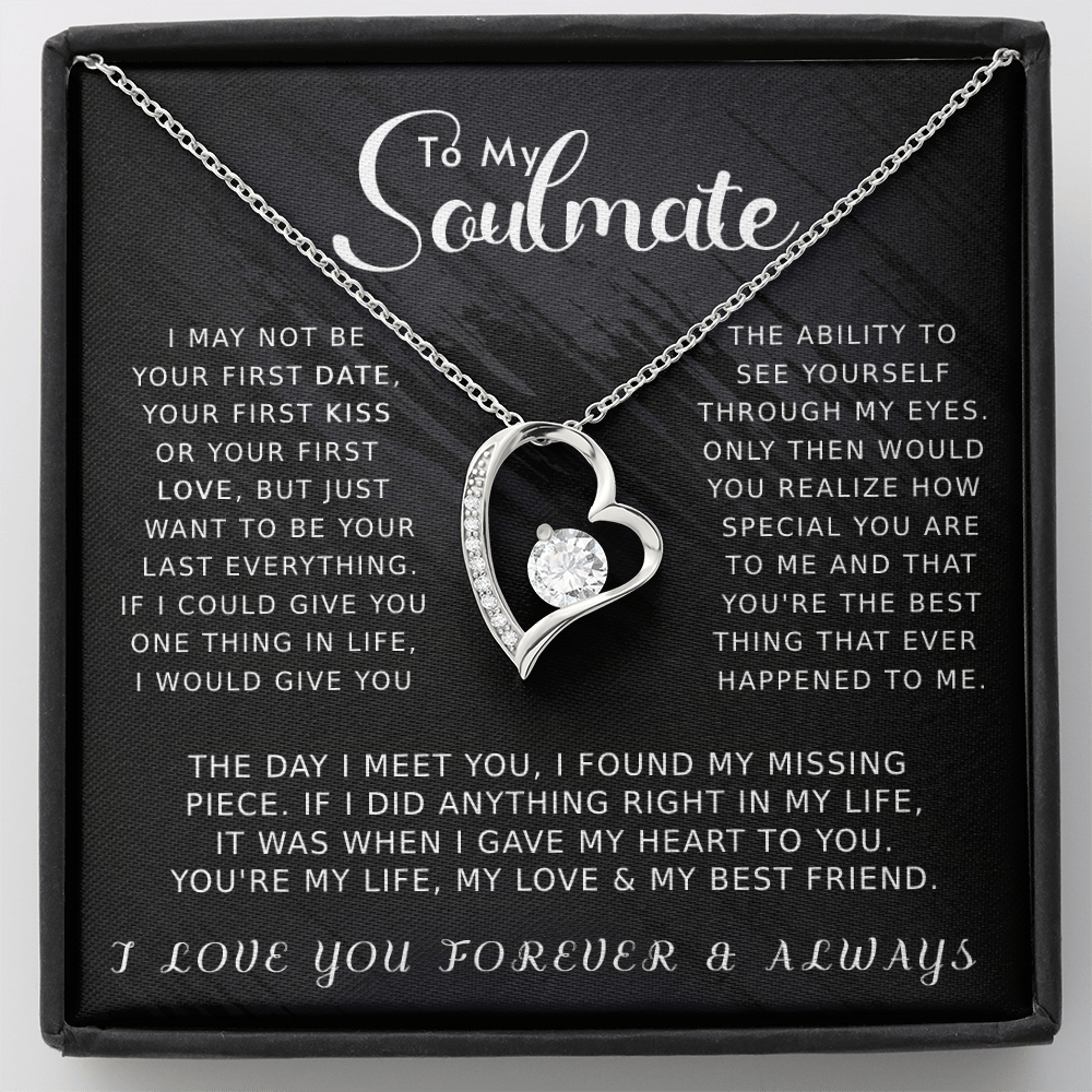 To My Soulmate Forever Love Necklace