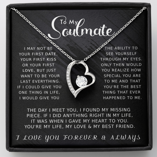 To My Soulmate Forever Love Necklace